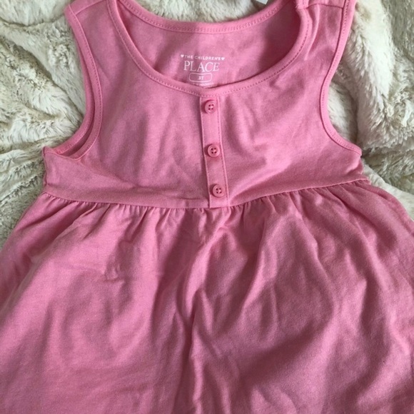 🌻 The Children’s Place Girl’s Blue & Pink 2pc sleeveless shirts Set - Picture 3 of 3